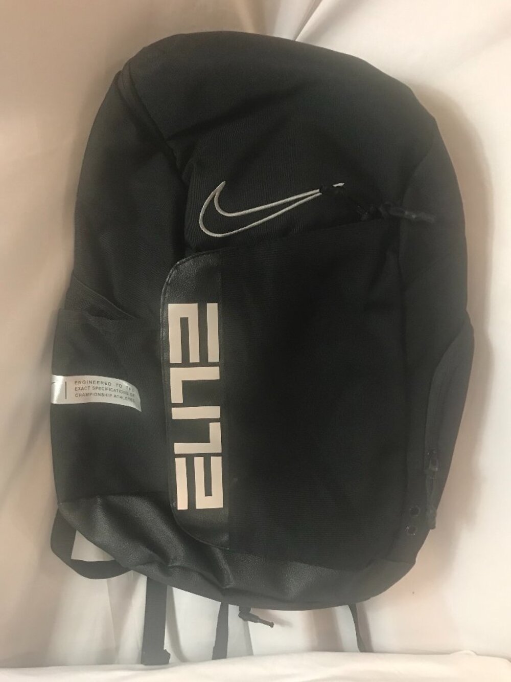 Nike ELITE Gray/Black Activewear Athletic Sport Cut Backpack